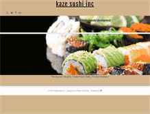Tablet Screenshot of kazesushiexpress.com